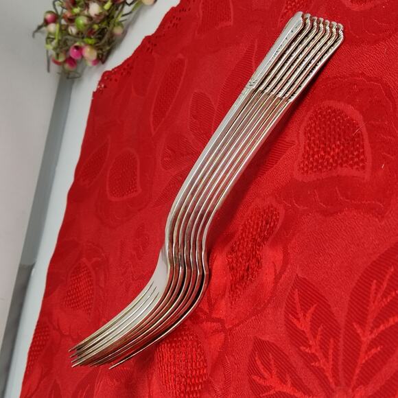 7X Wm Rogers TREASURE International Silver Plate Dinner Forks 1940 Silverware - Picture 14 of 14